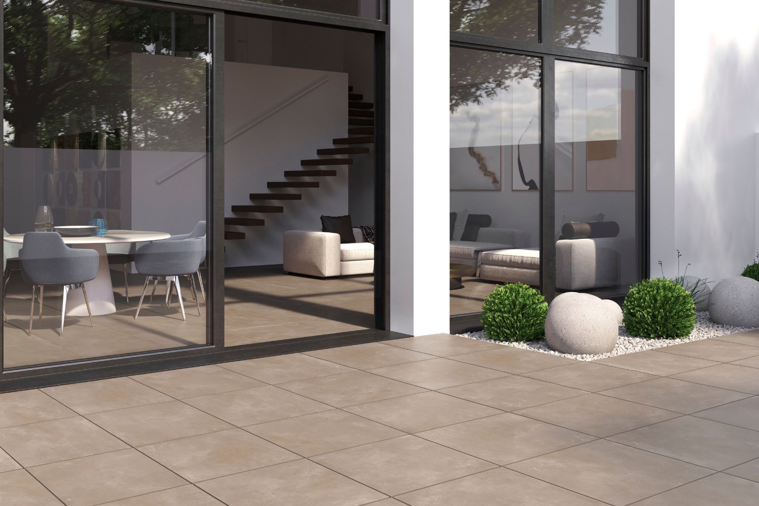 Keramikfliese Klint als Terrasse