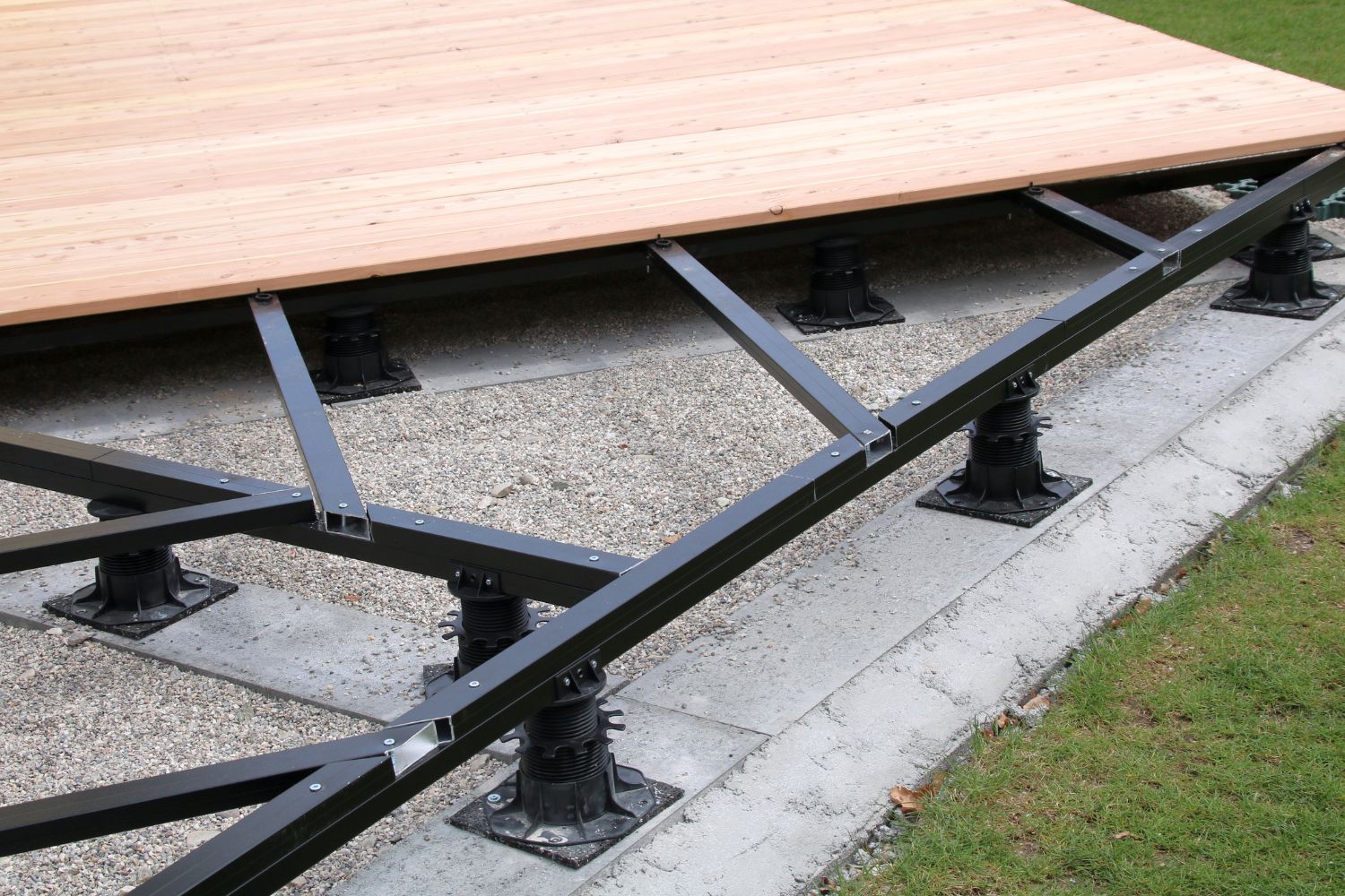Aluminium Unterkonstruktion für Holzterrassen