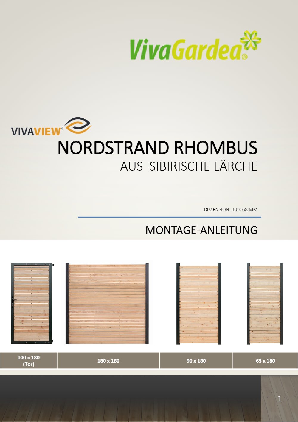 VivaView NORDSTRAND Rhombus Montageanleitung